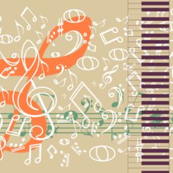 music notes & keys music notes & keys